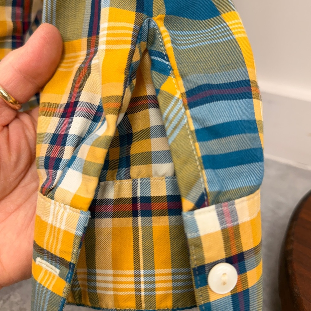 Foxcroft Plaid Shirt Sz 6p - Picture 2 of 14